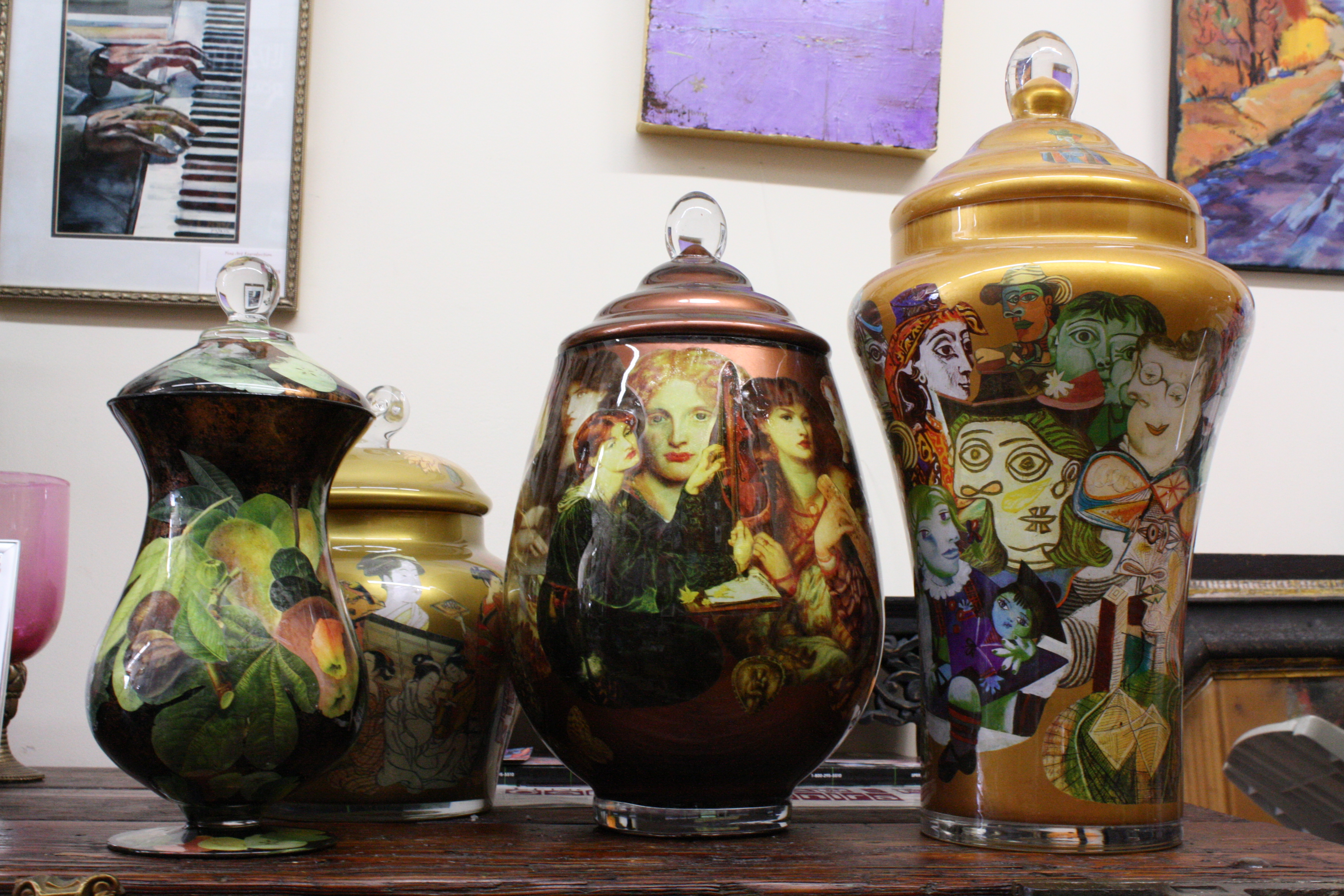 Adrian Oster - Exquisite, hand-crafted urns, featuring impressionistic and inspired art. Handcrafted Urns